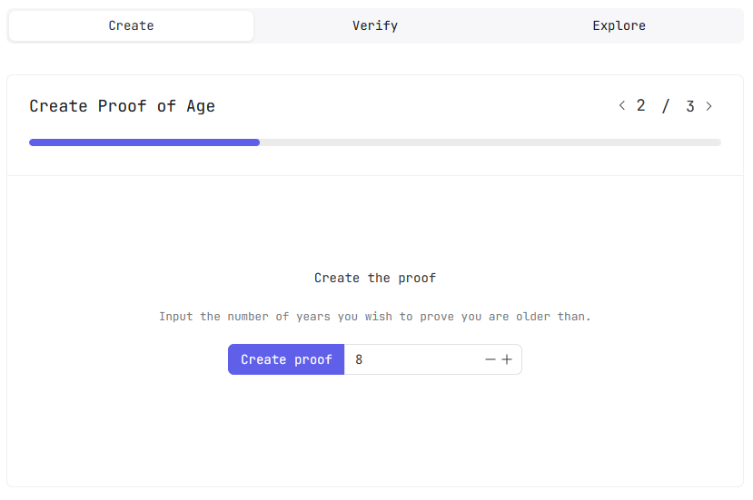 Create Age Proof